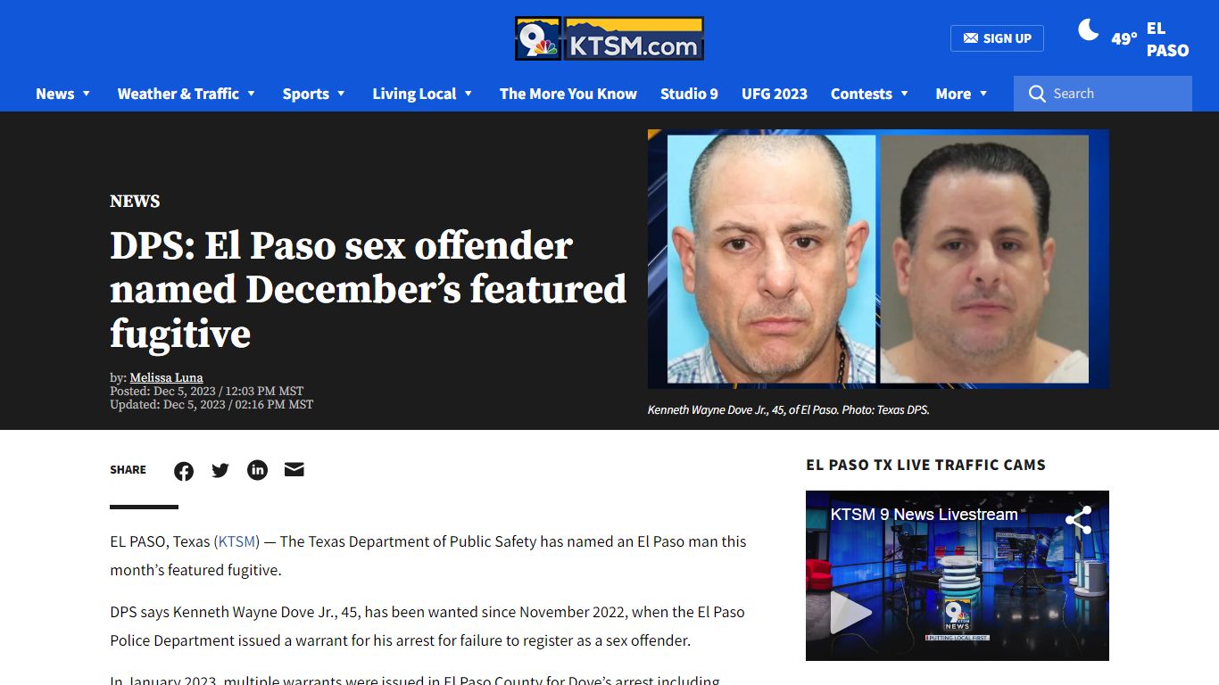 El Paso Sex Offenders Mugshots